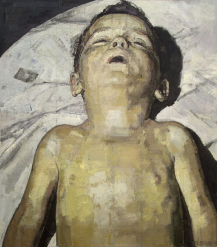 Schlafe, mein Kindchen, schlaf ein III“, 2003/2017, Ölfarbe auf Leinwand, 136 x 120 cm