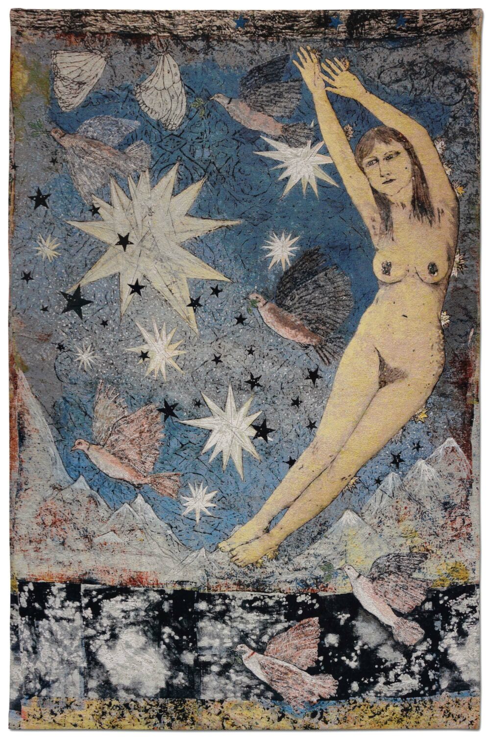 Kiki Smith: Sky, Jacquard-Tapisserie, 2012 © Pace Gallery, Foto: Magnolia Editions, Oakland, CA