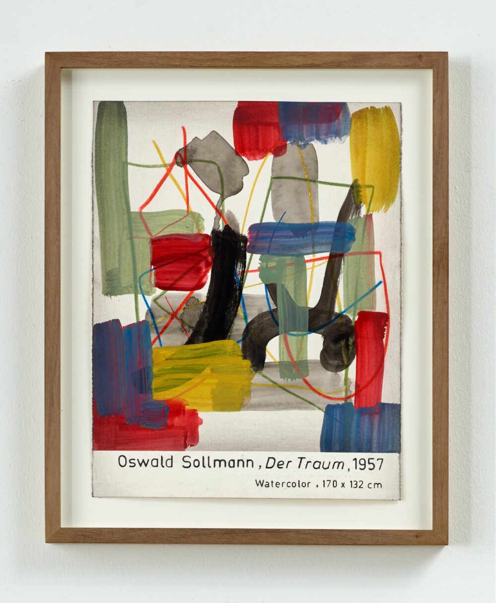 Oswald Sollmann, Der Traum, 1957, 2014, Aquarell auf Bütten, Sammlung Gerhard Theewen