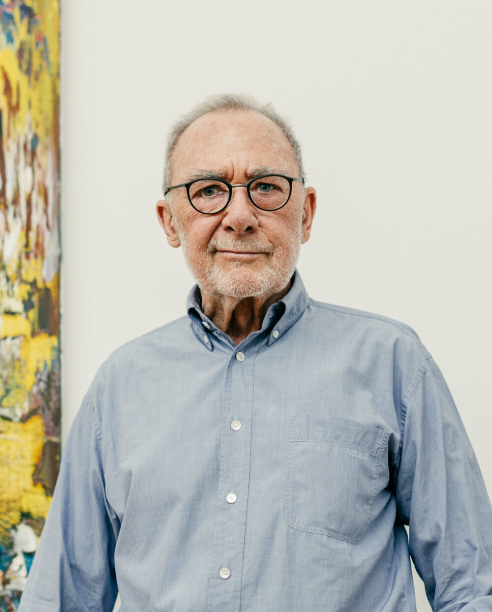 Gerhard Richter im Albertinum, Dresden, 2017, Foto: David Pinzer.