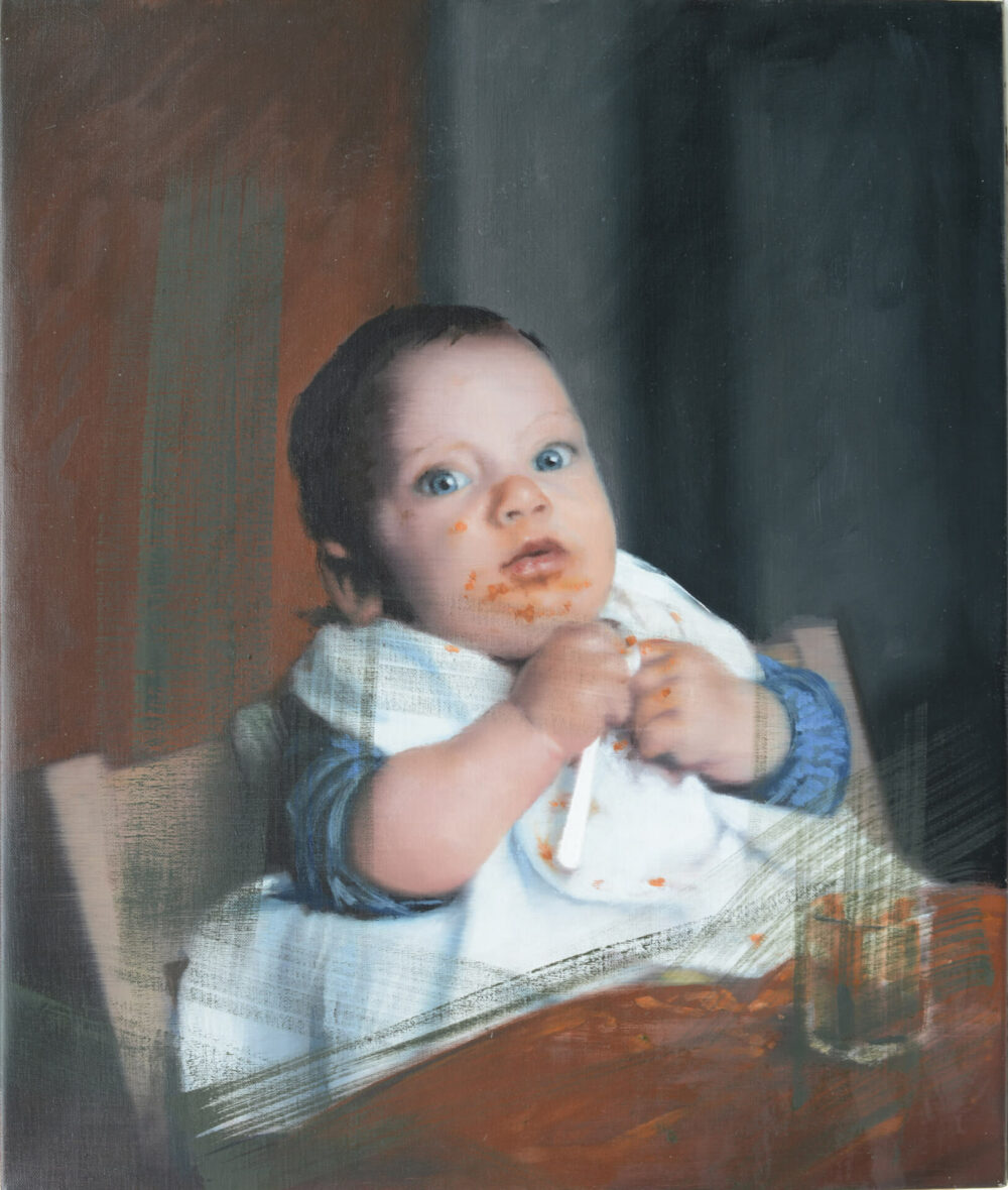 Moritz, 2000, Öl auf Leinwand, 62 x 52 cm, Privatsammlung, © Gerhard Richter 2024