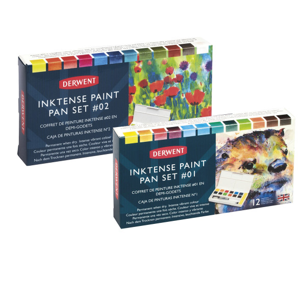 Derwent Inktense Paint Pan 12er-Set