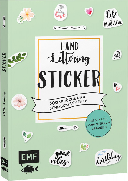 Emf Verlag Handlettering Sticker 500 Spruche Und Schmuckelemente Professionelle Kunstlermaterialien Und Kunstlerbedarf Boesner Com