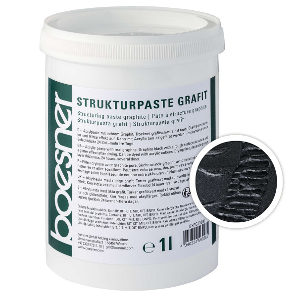 boesner Strukturpaste Grafit
