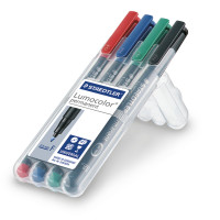 Staedtler Lumocolor Permanent Universalstift-Set, farbig