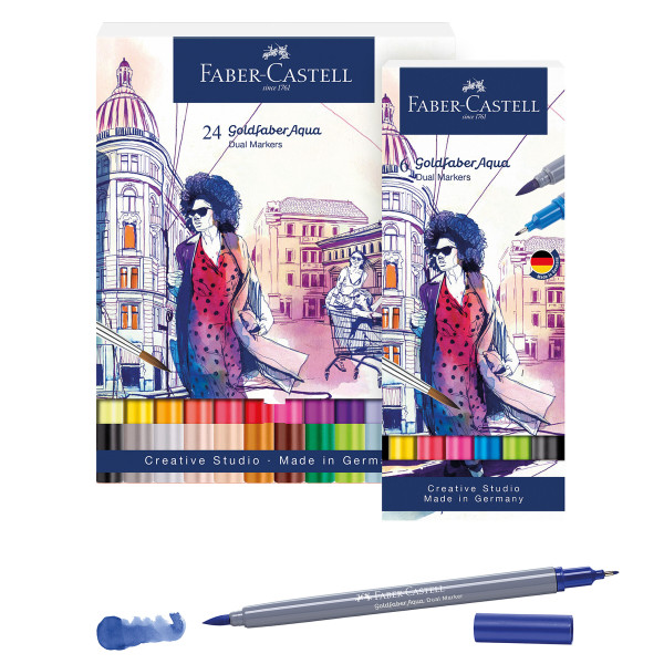 Faber-Castell Goldfaber Aqua Dual Marker-Set